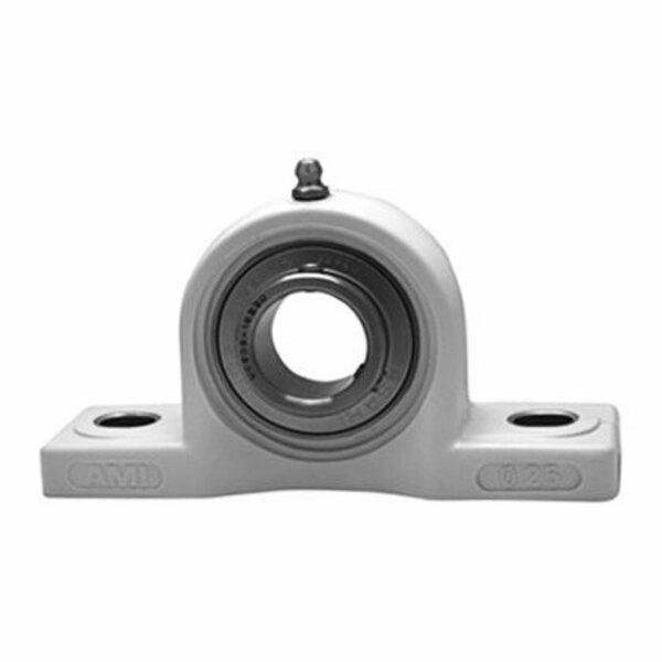 Ami Bearings SINGLE ROW BALL BEARING - 1-1/4 IN. KANIGEN SET SCREW WHITE PILLOW BLOCK UCPPL206-20MZ20W